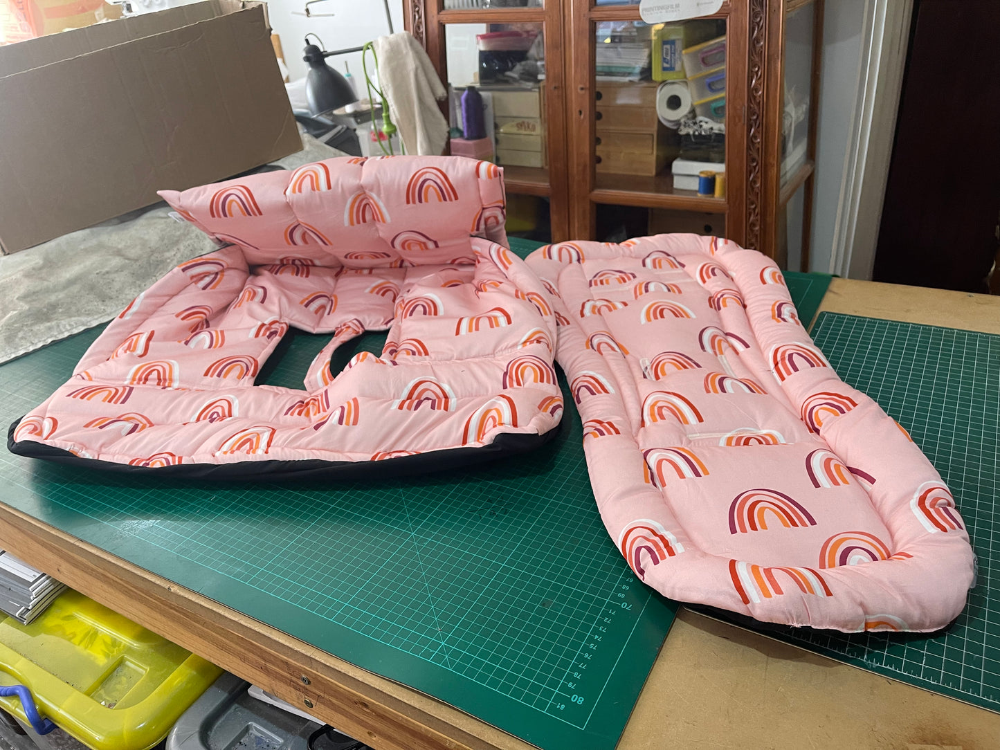 Single trolley covers and pram liner sets