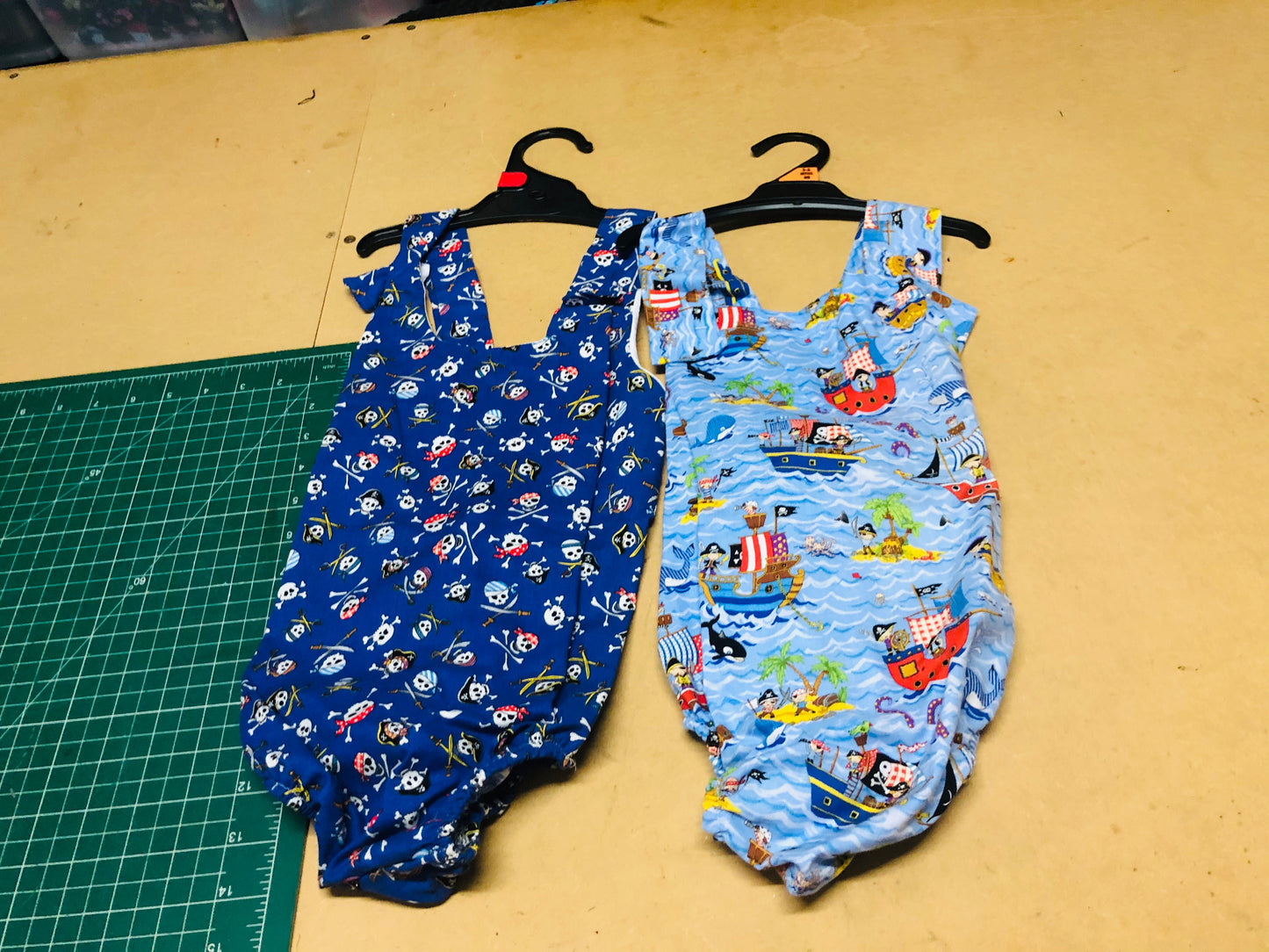 Girls and boys one piece suits or two