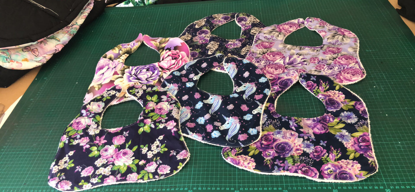 Bibs and burping cloths pack