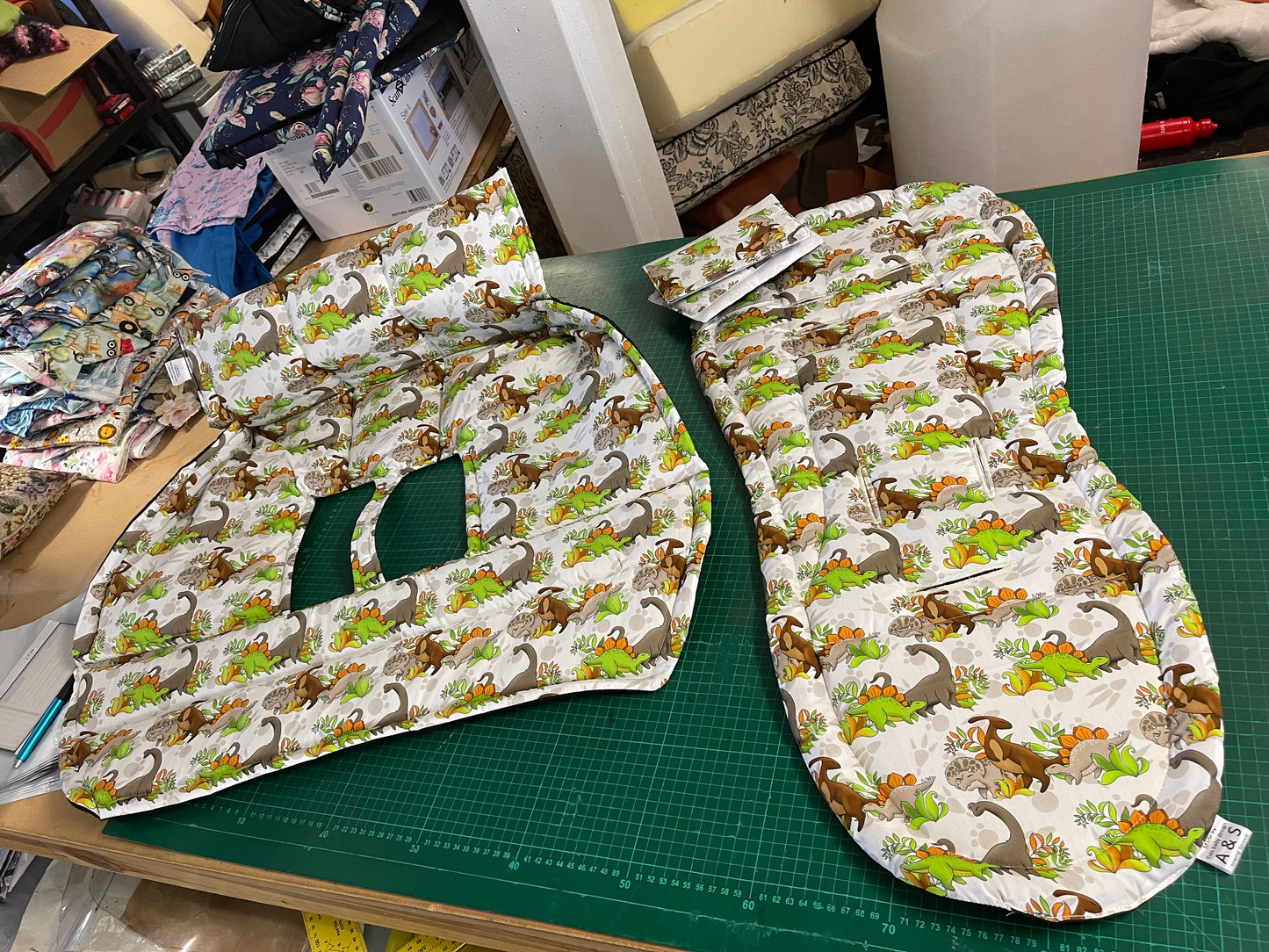 Single trolley covers and pram liner sets
