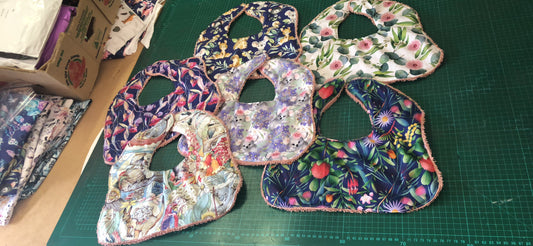 Bibs and burping cloths pack