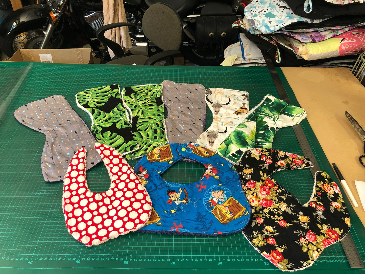 Bibs and burping cloths pack